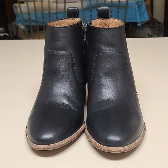 Madewell Brenner leather side zip ankle boots size 6 - Picture 2 of 12